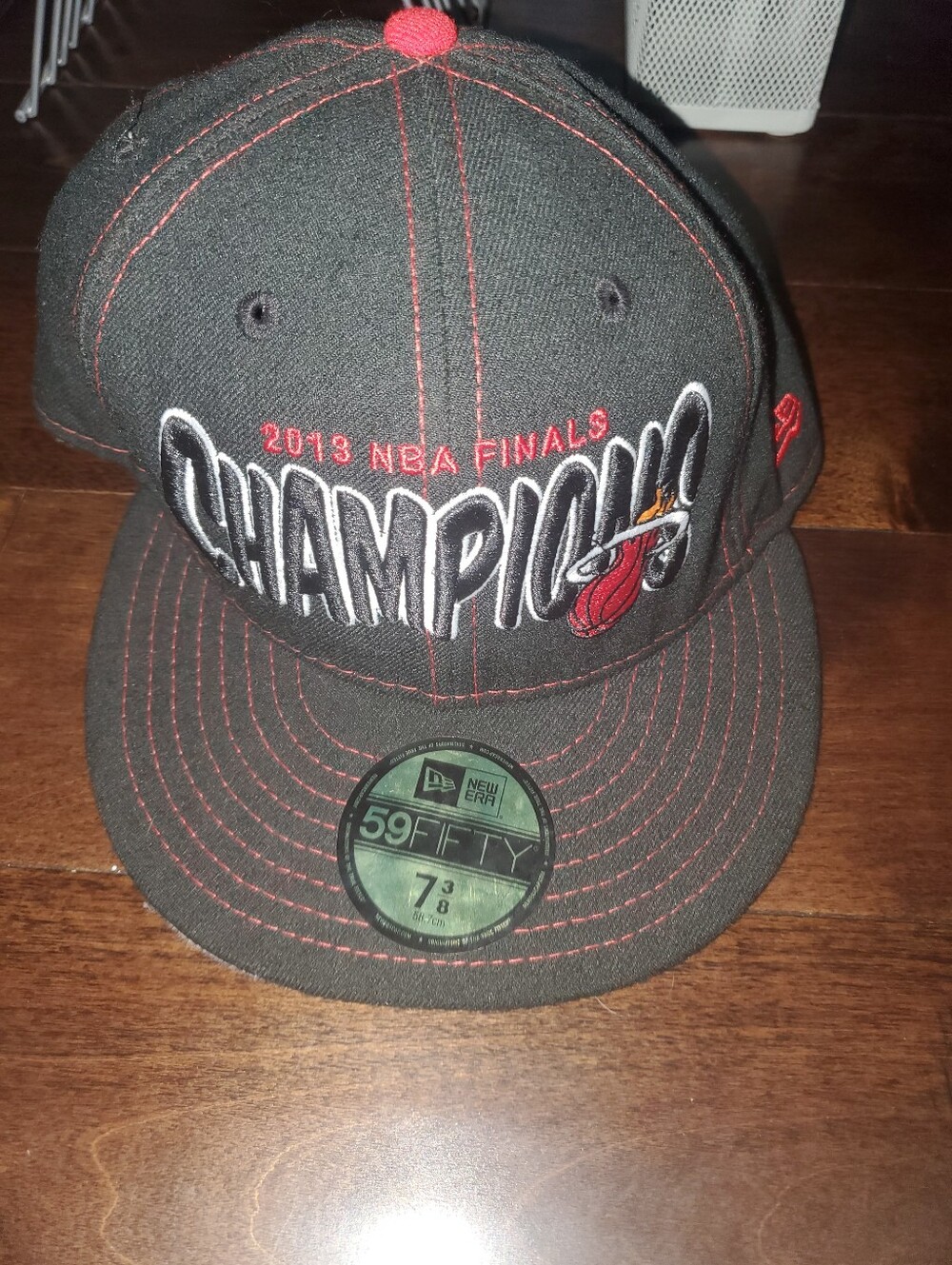 New Era Black and Red 2013 NBA Finals Champions Fitted Hat